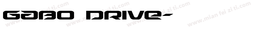 Gabo Drive字体转换